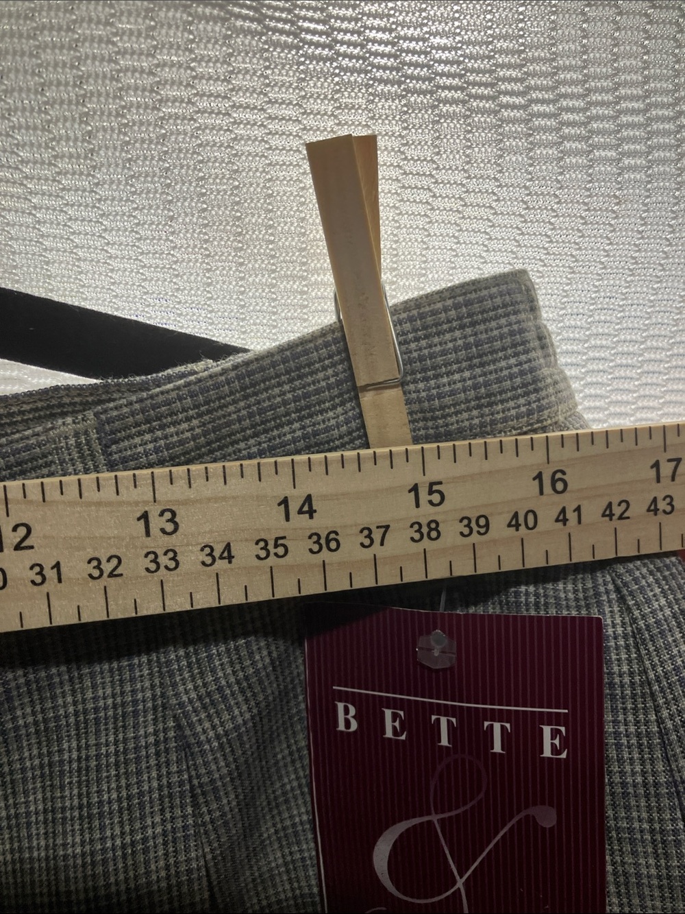 Women's Gray Plaid Bermuda Shorts - Picture 6 of 10